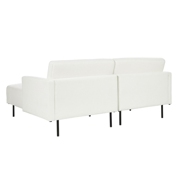 White L-shaped sofa