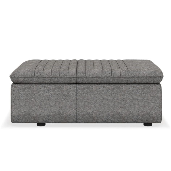 Upholstered storage ottoman