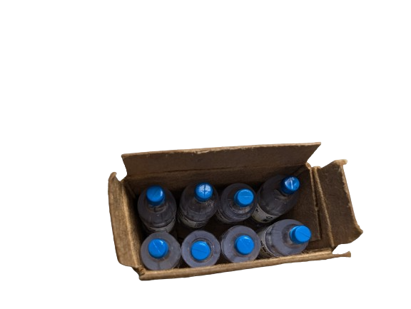 Miniature Water Bottles (8) with box