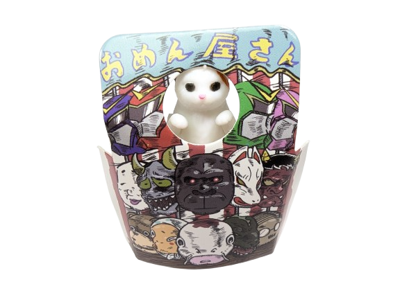 Cat with photo stand-in boards