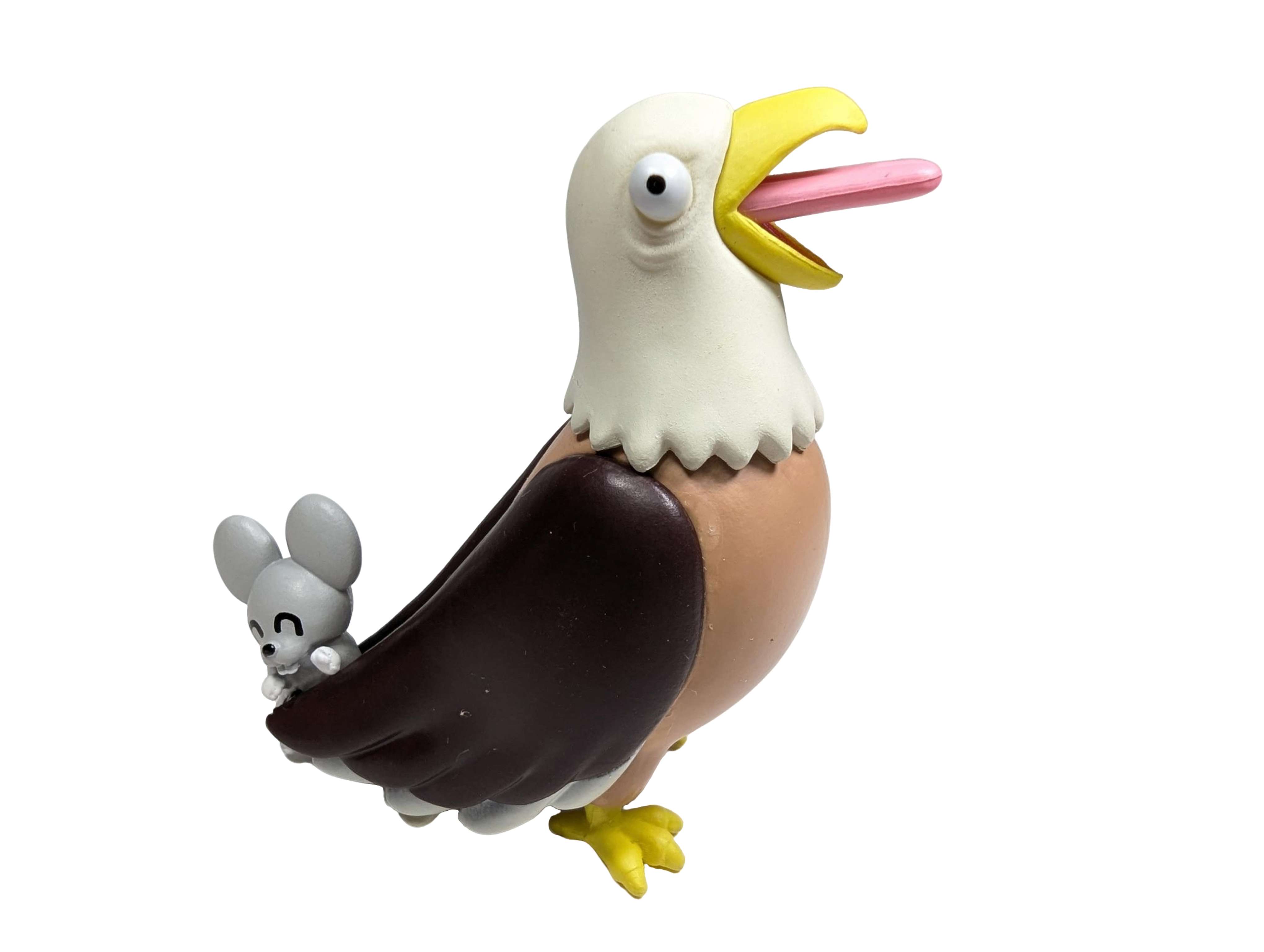 Mouse Biting Bird Figure