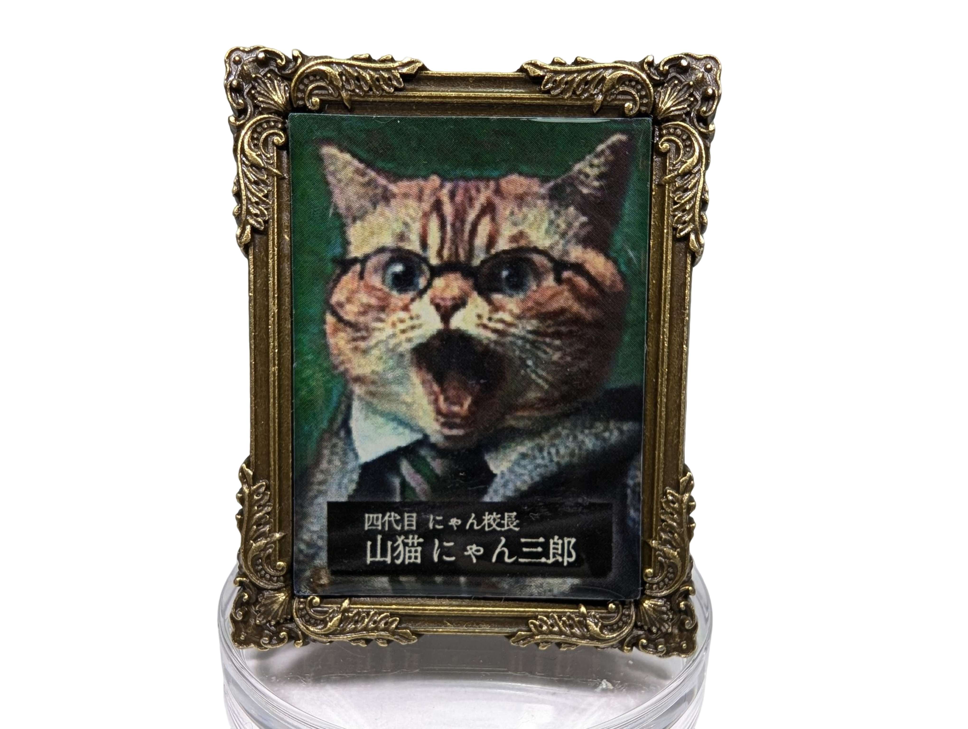 Cat Principal Portrait Frame Magnet