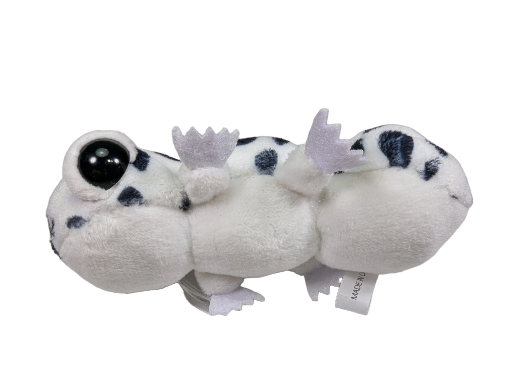 Leopard Gecko Plush (Black and White)