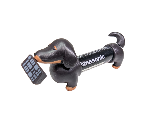 Battery Holder Dog Figure