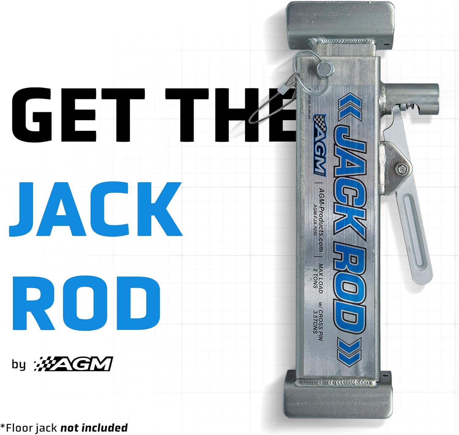 AGM Jack Rod, 3.5 Ton Locking Support Bar for Floor Jacks