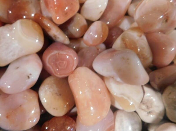 Abrikoos Agaat Trommelsteen