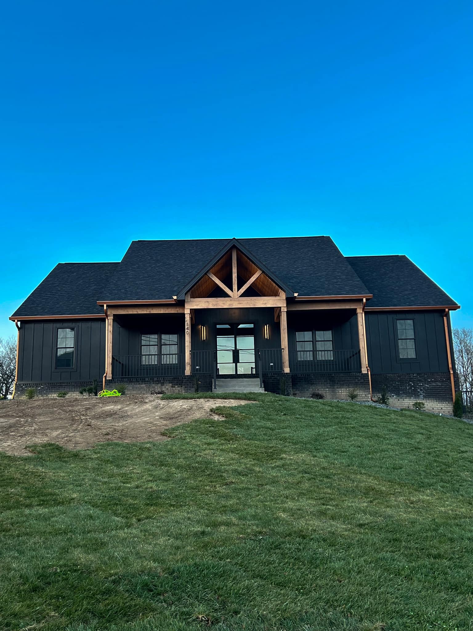 BD-008 Modern Farmhouse Plan with Basement and Spacious Deck