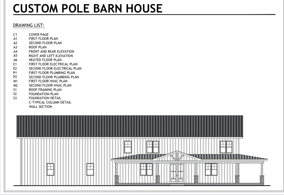 Barndominium Plan BD016 - 4,157 SqFt Customizable Plan