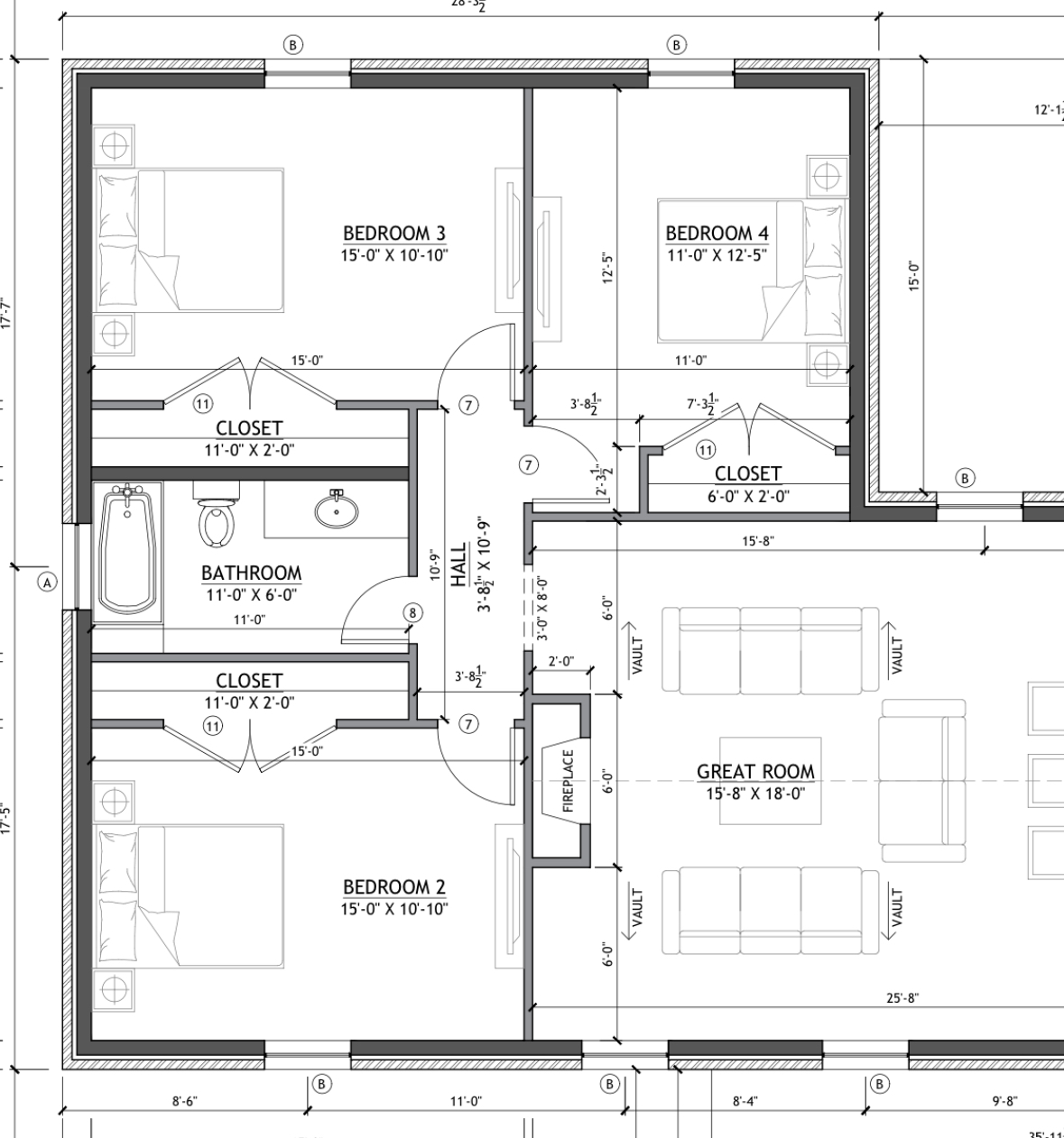 FARMHOUSE Plan BD017 - 3,197 SqFt Customizable Plan