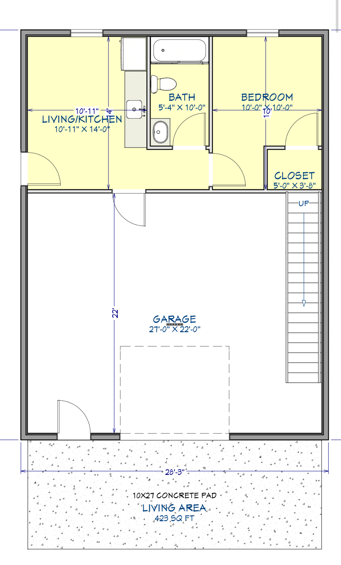 Buckeye Plans - BD019: 1,902 SqFt 3-Bedroom Barndominium with 1-Bedroom Guest House