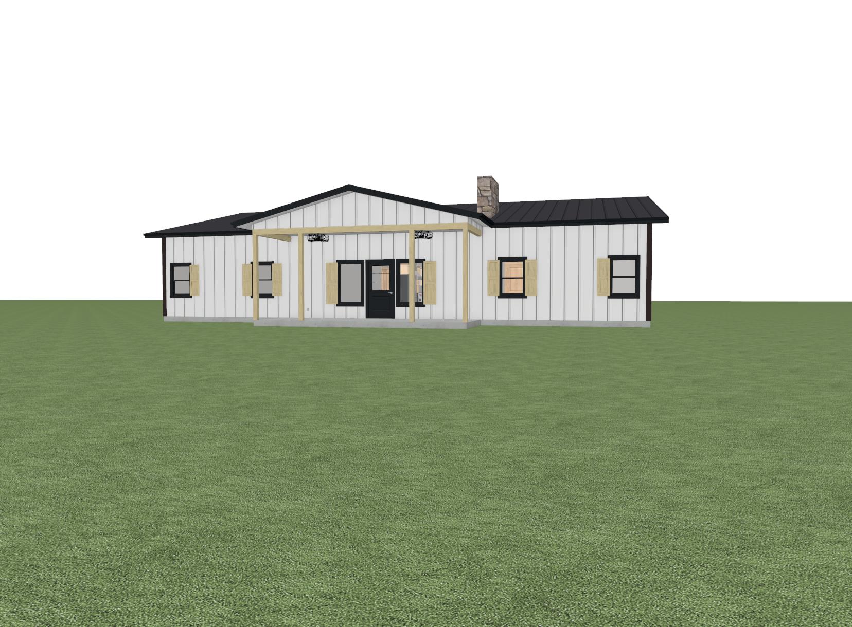 Plan BD037 - 2400 Sq Ft 4 Bedroom Barndominium Plan with Play Room