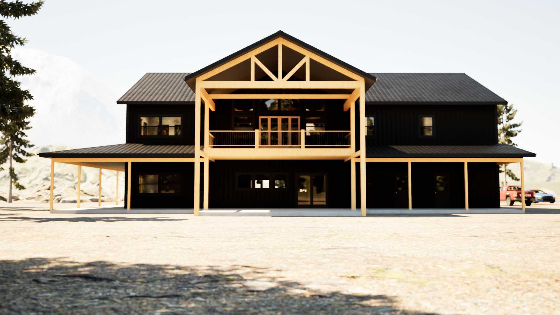 The Flores Barndominium Plans - Spacious 2-Story Design with Modern Farmhouse Charm - Plan BD033