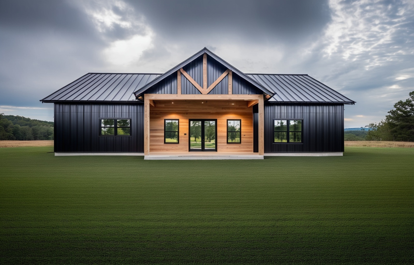 BD055 Country Ranch Home Plan – Vaulted Ceilings, Open Concept Layout 2400sqft - CUSTOMIZABLE PLAN