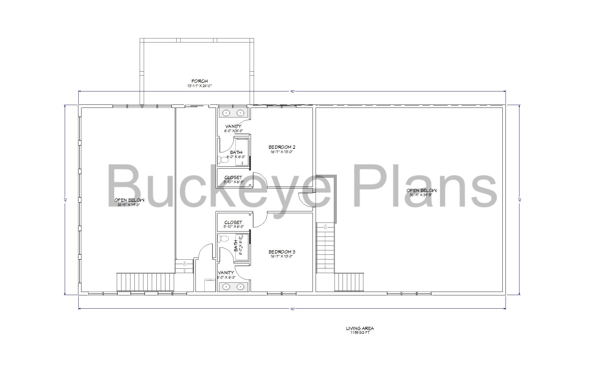  Modern Farmhouse Plan – 3 Bed, 2.5 Bath, 3,200 SqFt with Customizable Options