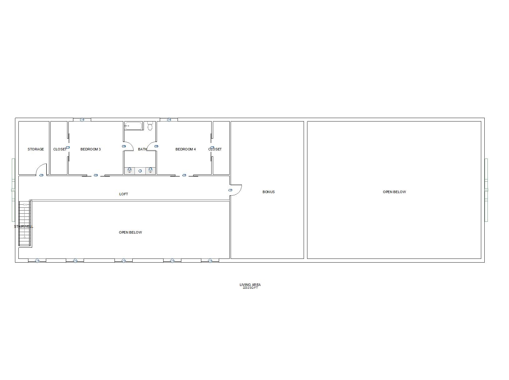 4,632 Square Feet 3-4 Bedroom Barndominium with Breezeway to Attached Shop – Versatile Home and Workspace Design
