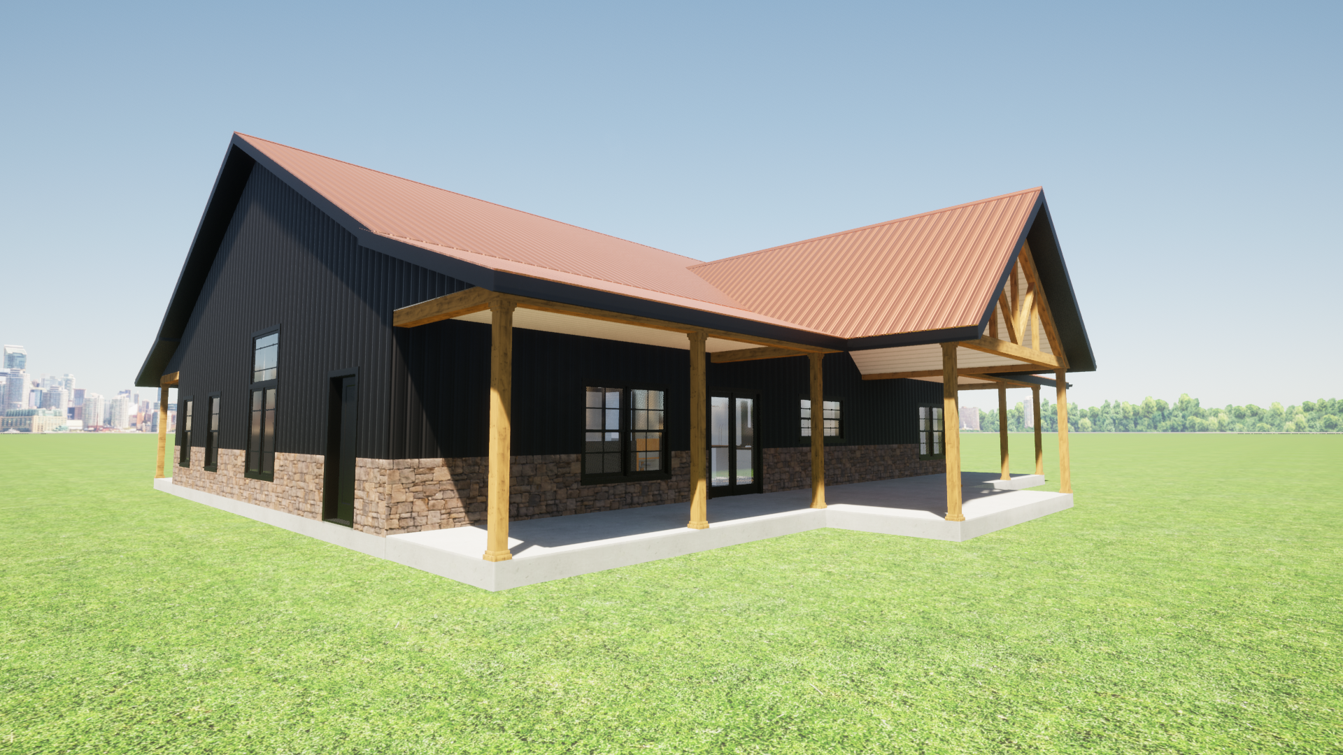 2,400 Square Feet Barndominium - Plan Name: Harbour