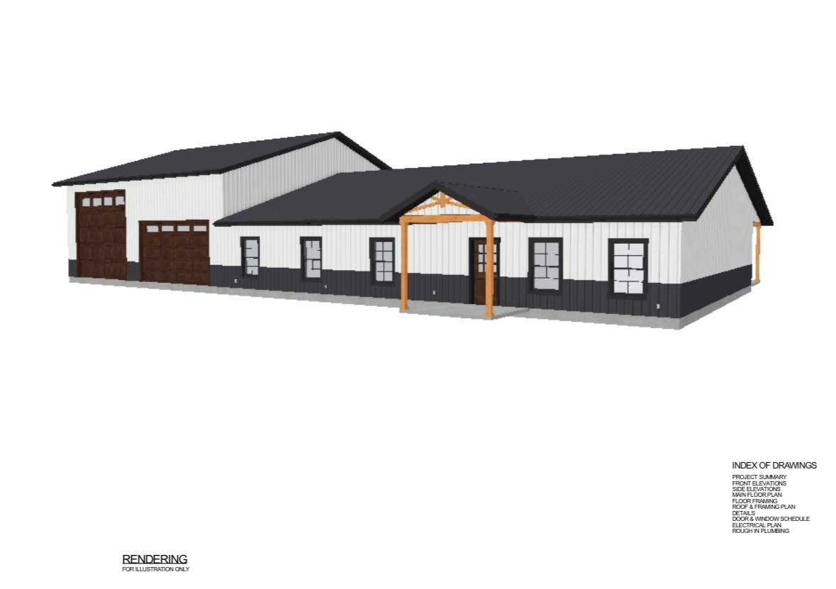 2,537sqft Barndominium - Plan Name: Rosson