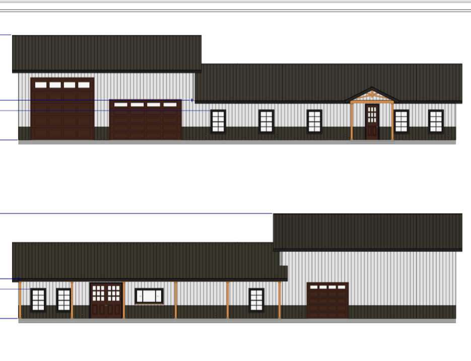 2,537sqft Barndominium - Plan Name: Rosson