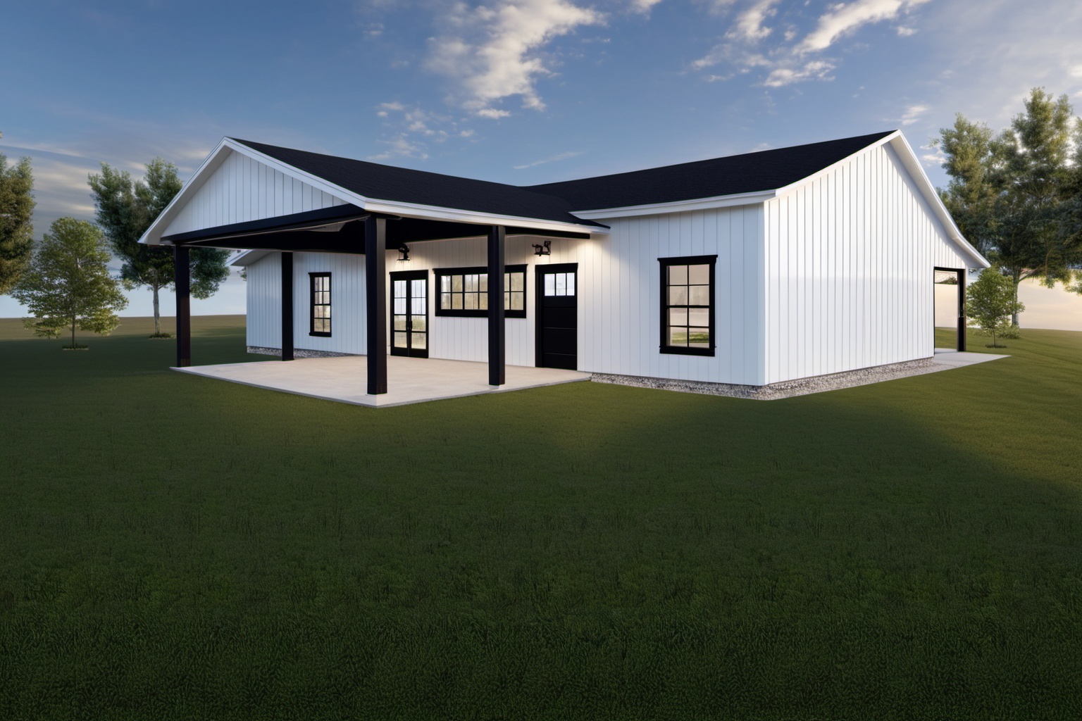 1500 Sqft 3 Bedroom Barndominum - Plan Name: SP123
