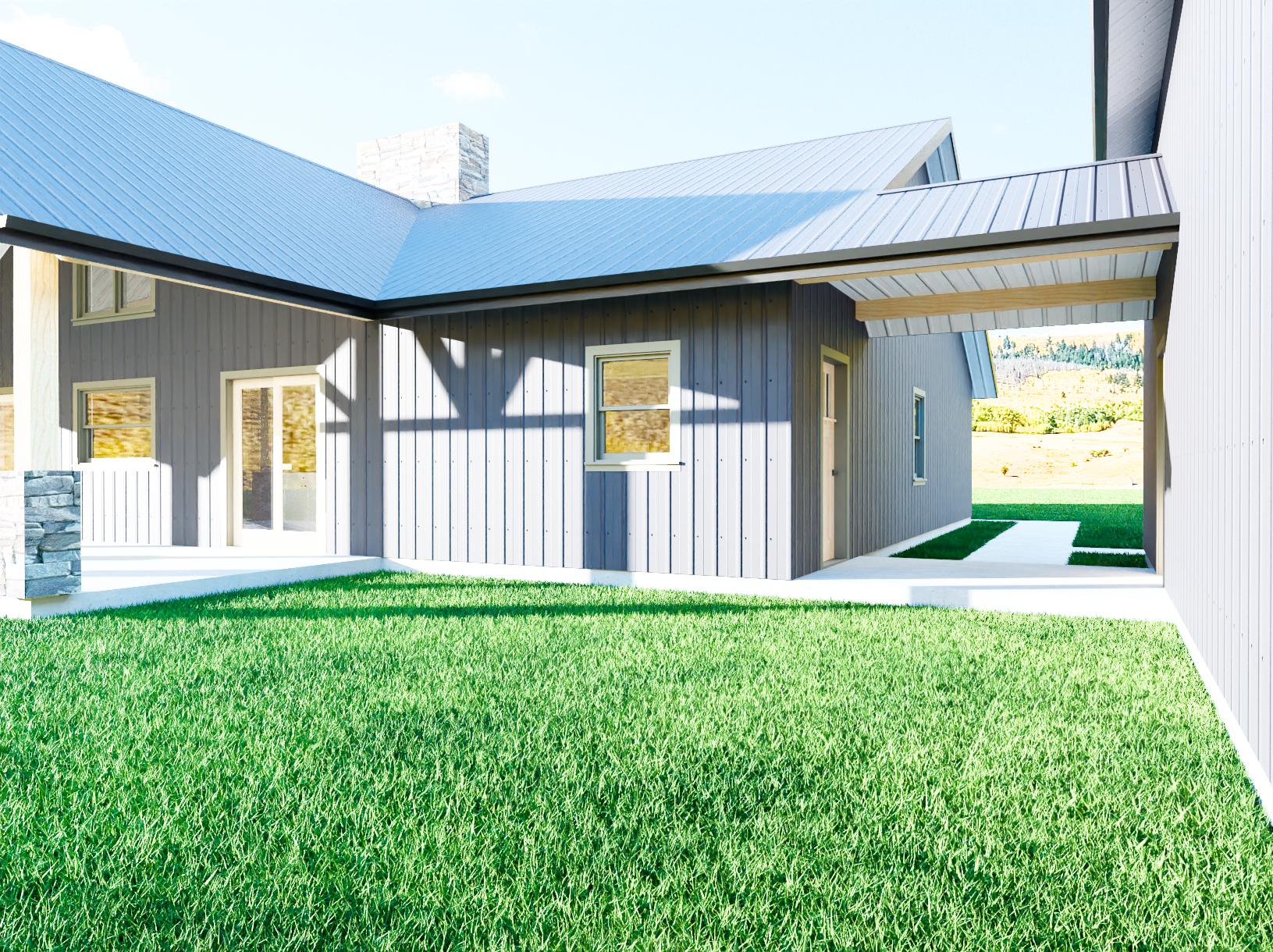 Double Master Suite Barndominium with Vaulted Shop & Hidden Pantry