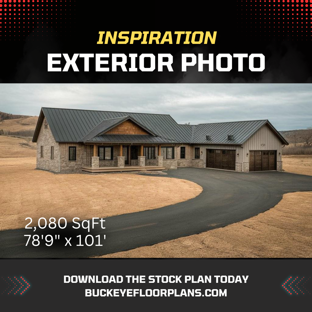 The Hope Barndominium - Spacious 4-Bedroom Design with Expansive Garage