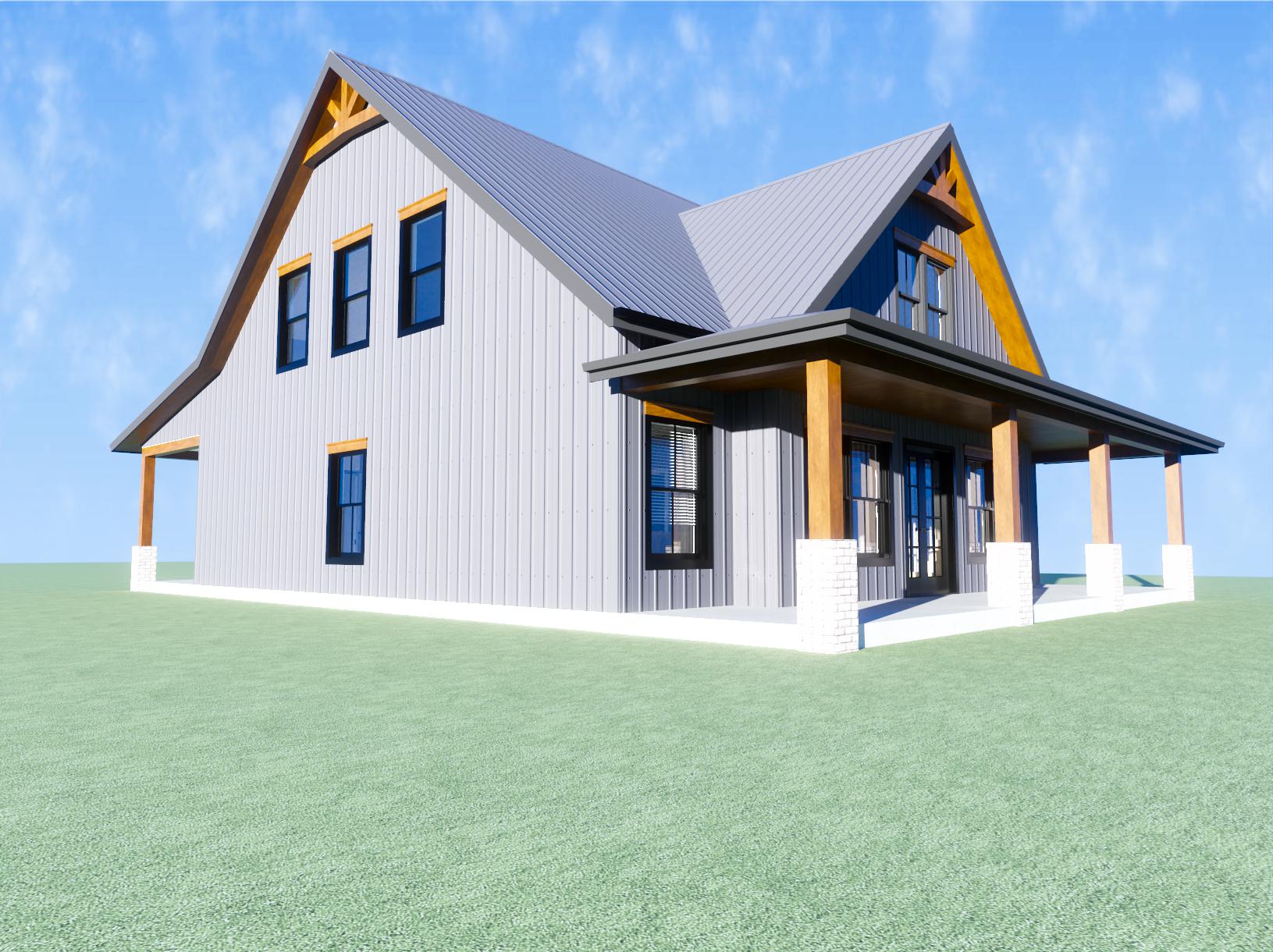 The Tennessee Timber V2 House Plan