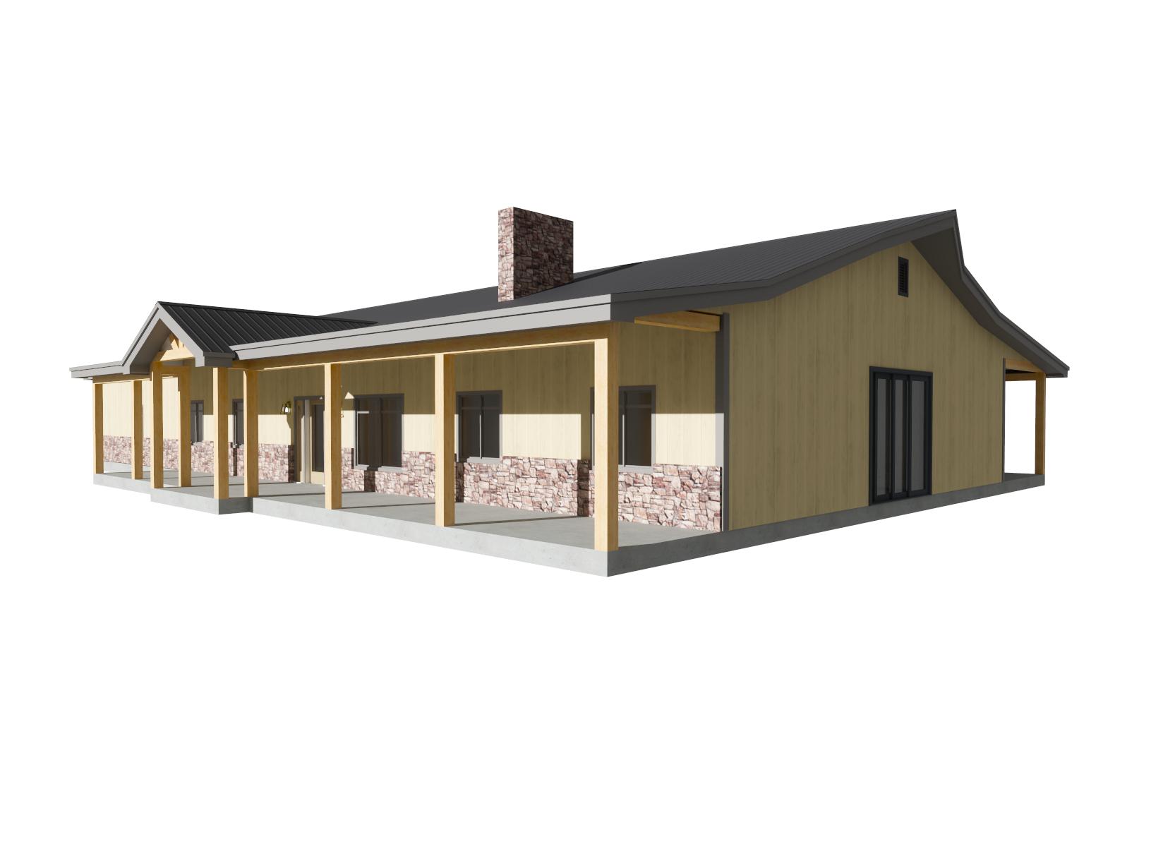 The Adams Barndominium: A Cozy 2,583 Sq. Ft. Dream Home with Ample Garage Space