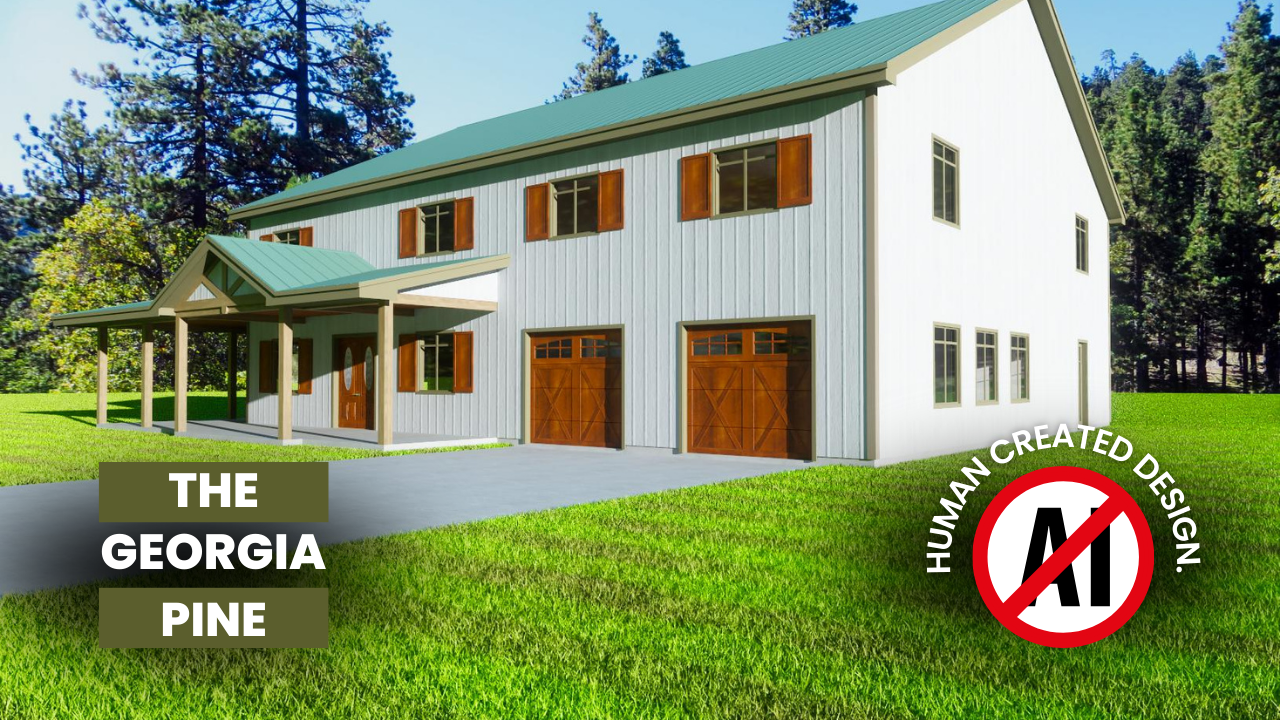 The Georgia Pine Barndominium Plan - Complete Home Design with Electrical & Plumbing