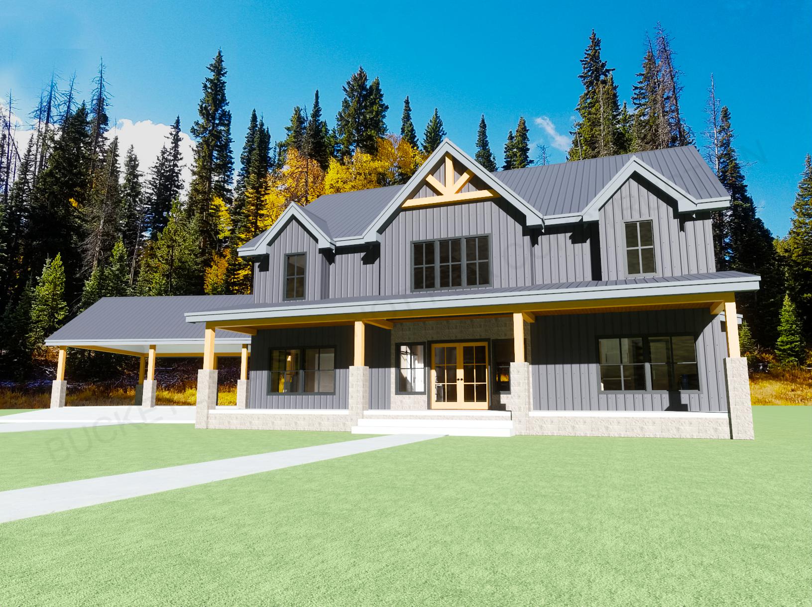 The Midnight Bayou House Plan – 1,774 Sq Ft First Floor, 562 Sq Ft Second Floor