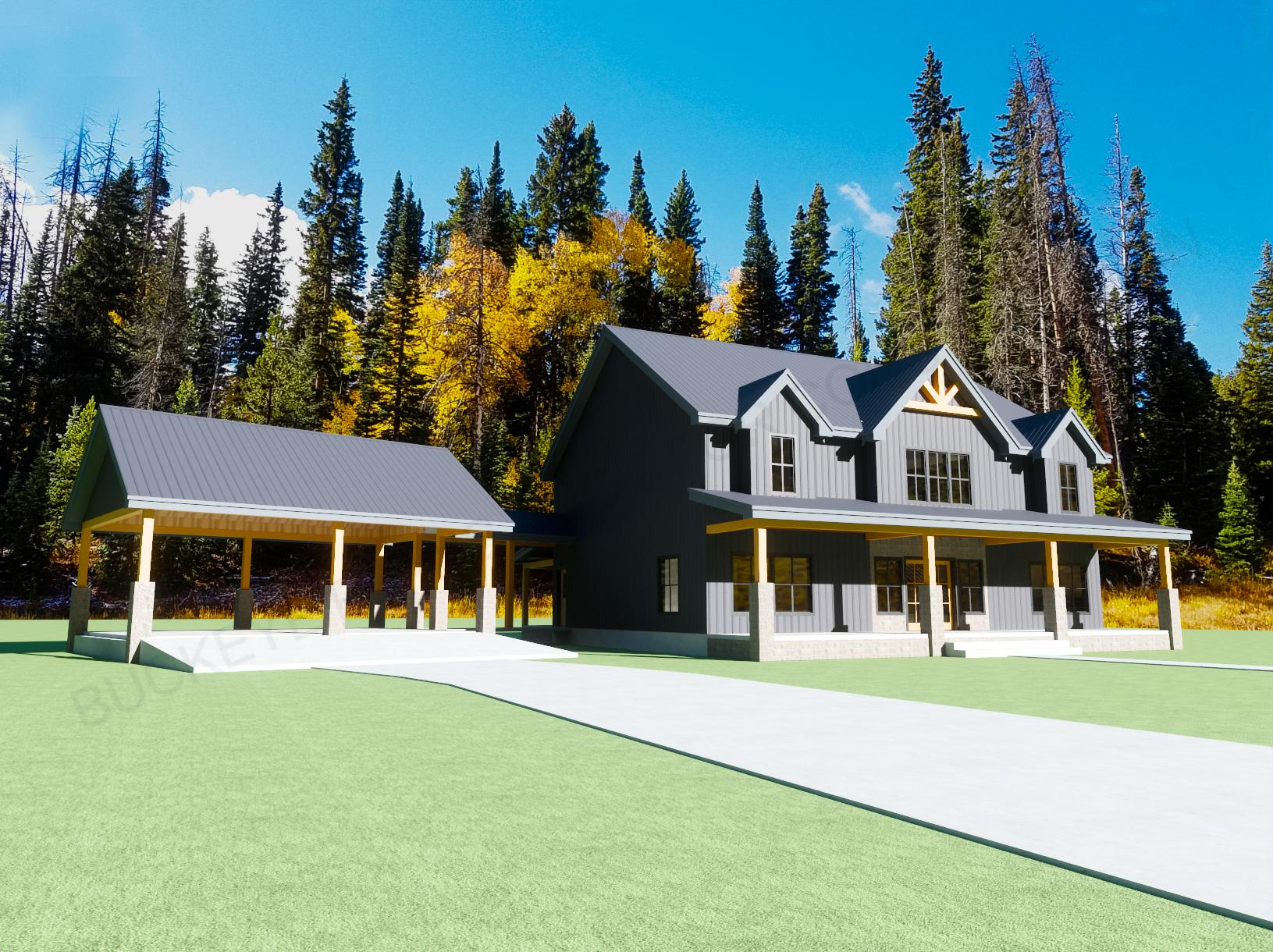 The Midnight Bayou House Plan – 1,774 Sq Ft First Floor, 562 Sq Ft Second Floor