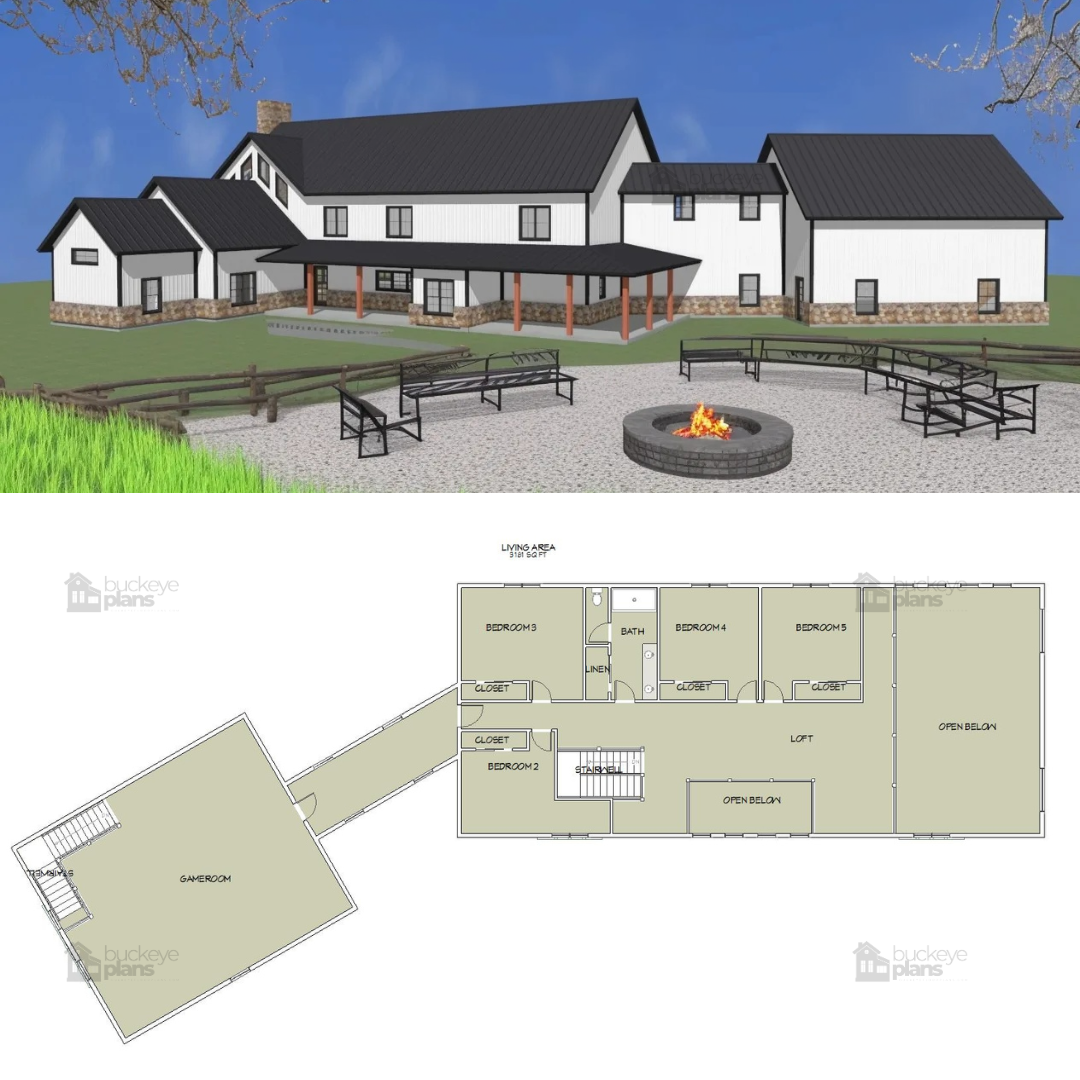 The Big Oaks Farmhouse Plan