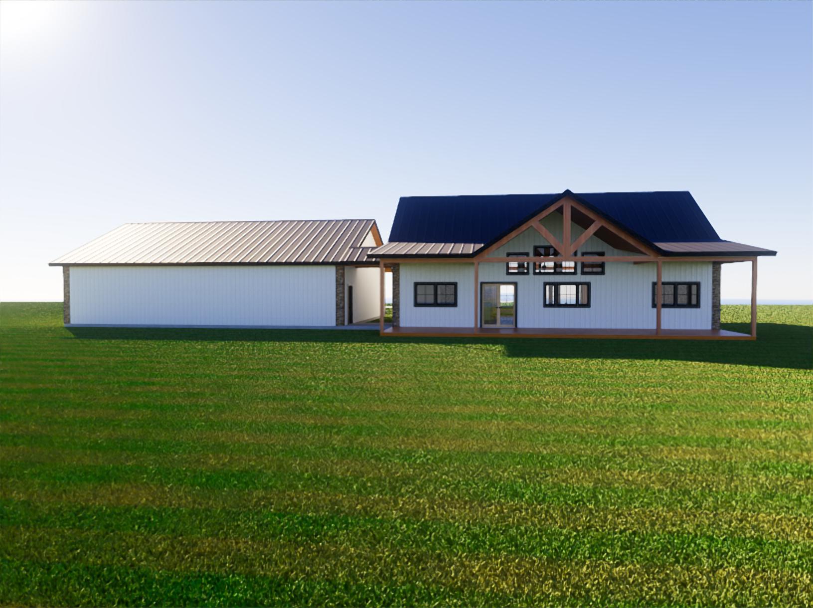 The Wildwood 3 Barndominium Plan