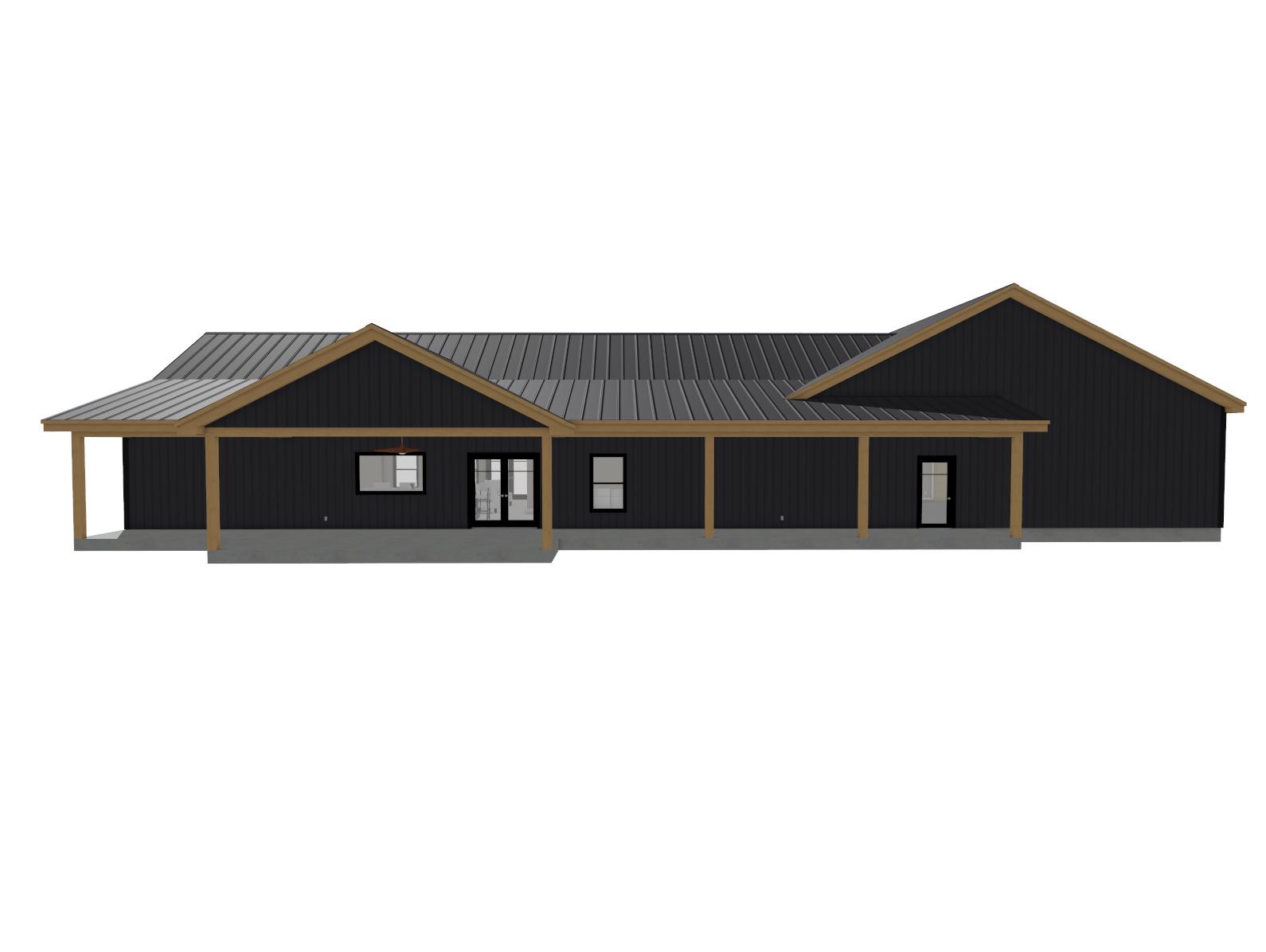 2,400 Square Foot Barndominium Plan