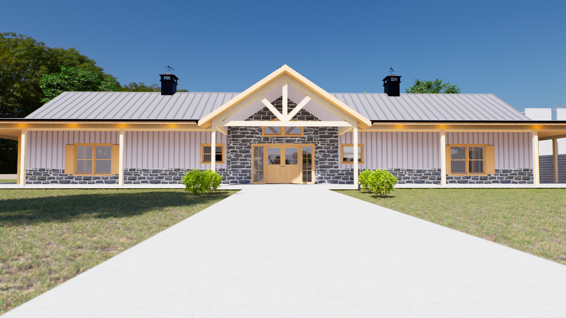 The Bales Barndominium – Spacious 4-Bedroom Farmhouse-Style Home with Vaulted Ceilings