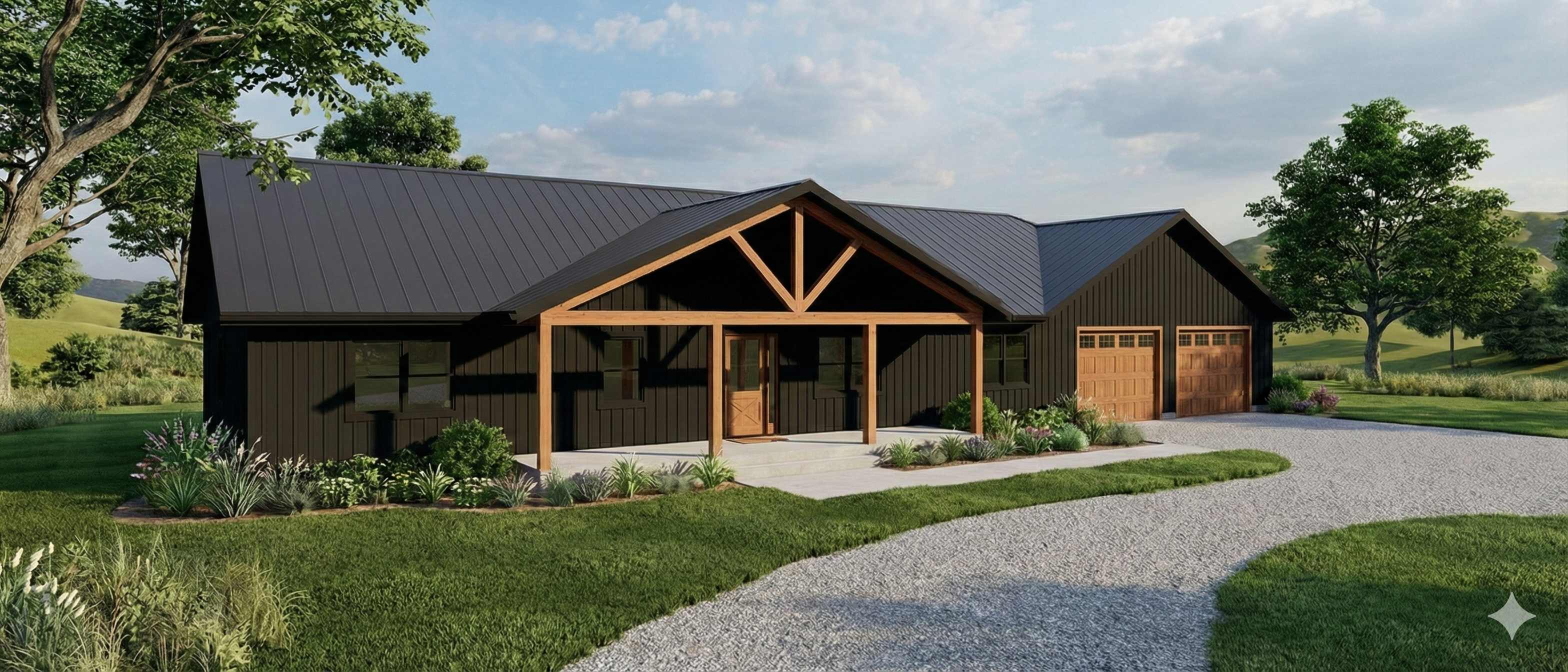 The Dryden Ranch 2900 Sqft Plan with Guest House Living Area