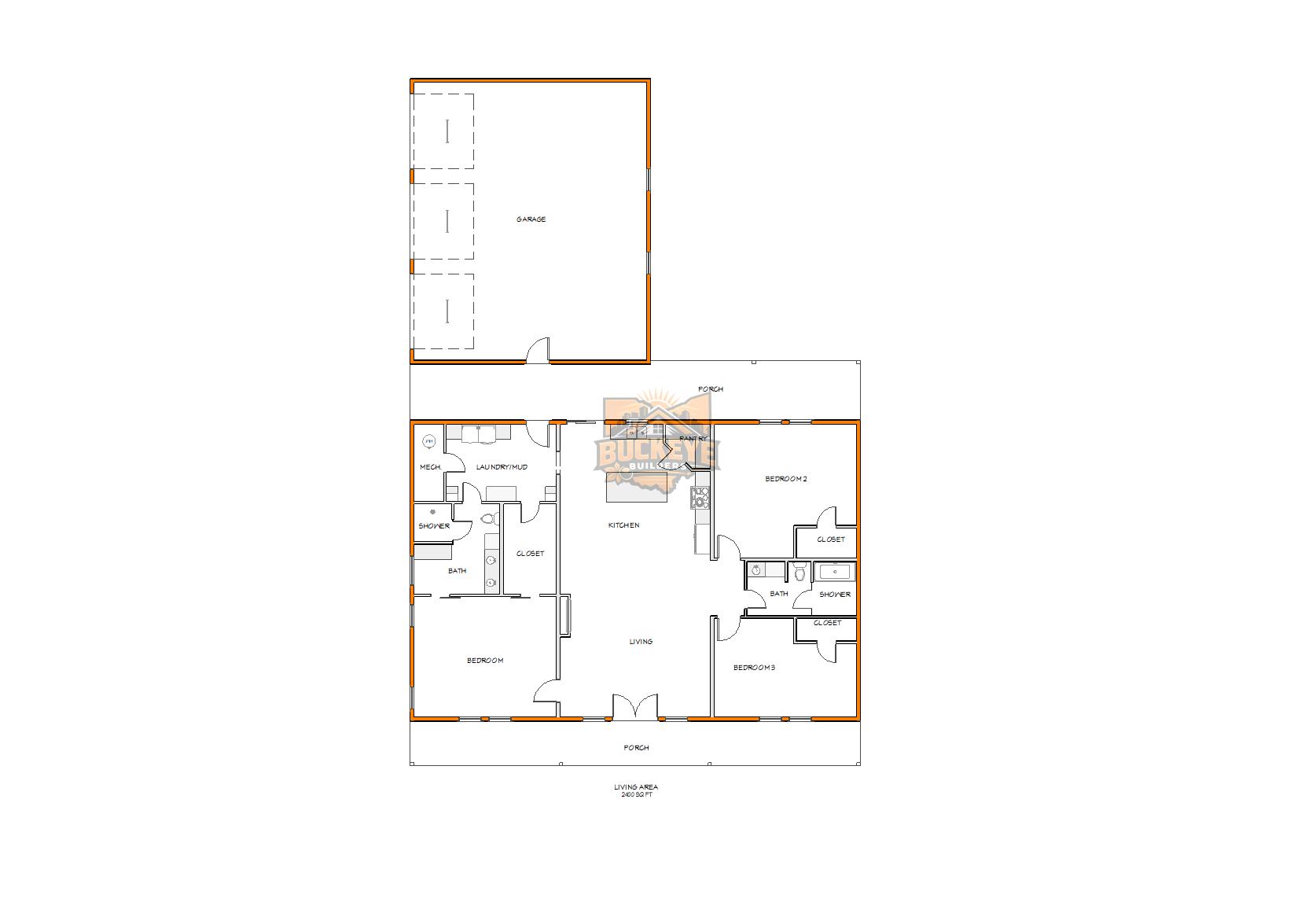 Ironwood Ridge Barndominium - Plan ID 10130 