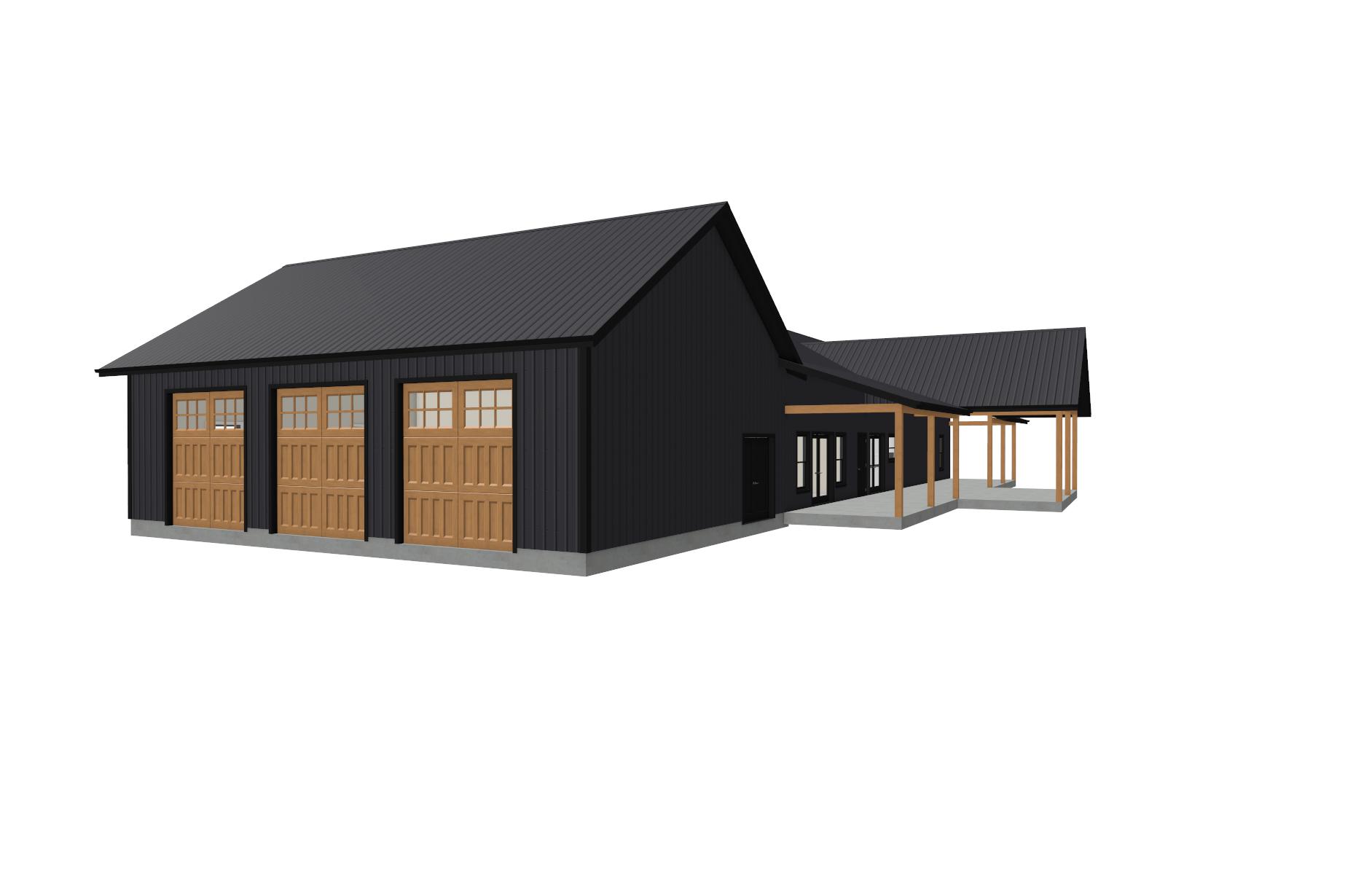 The Titan 5 Barndominium Plan - 4 Bedroom 2.5 Bath 2,871SqFt 