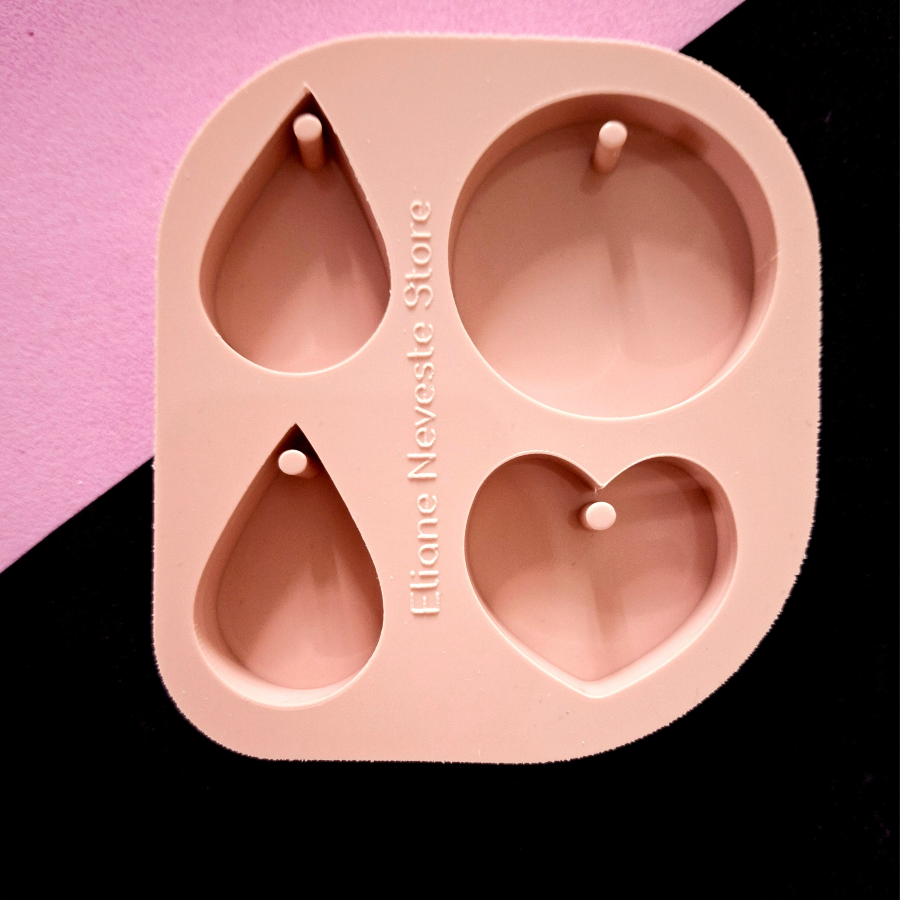 Molde de Silicone 4em1 para Produção de joias Afetivas