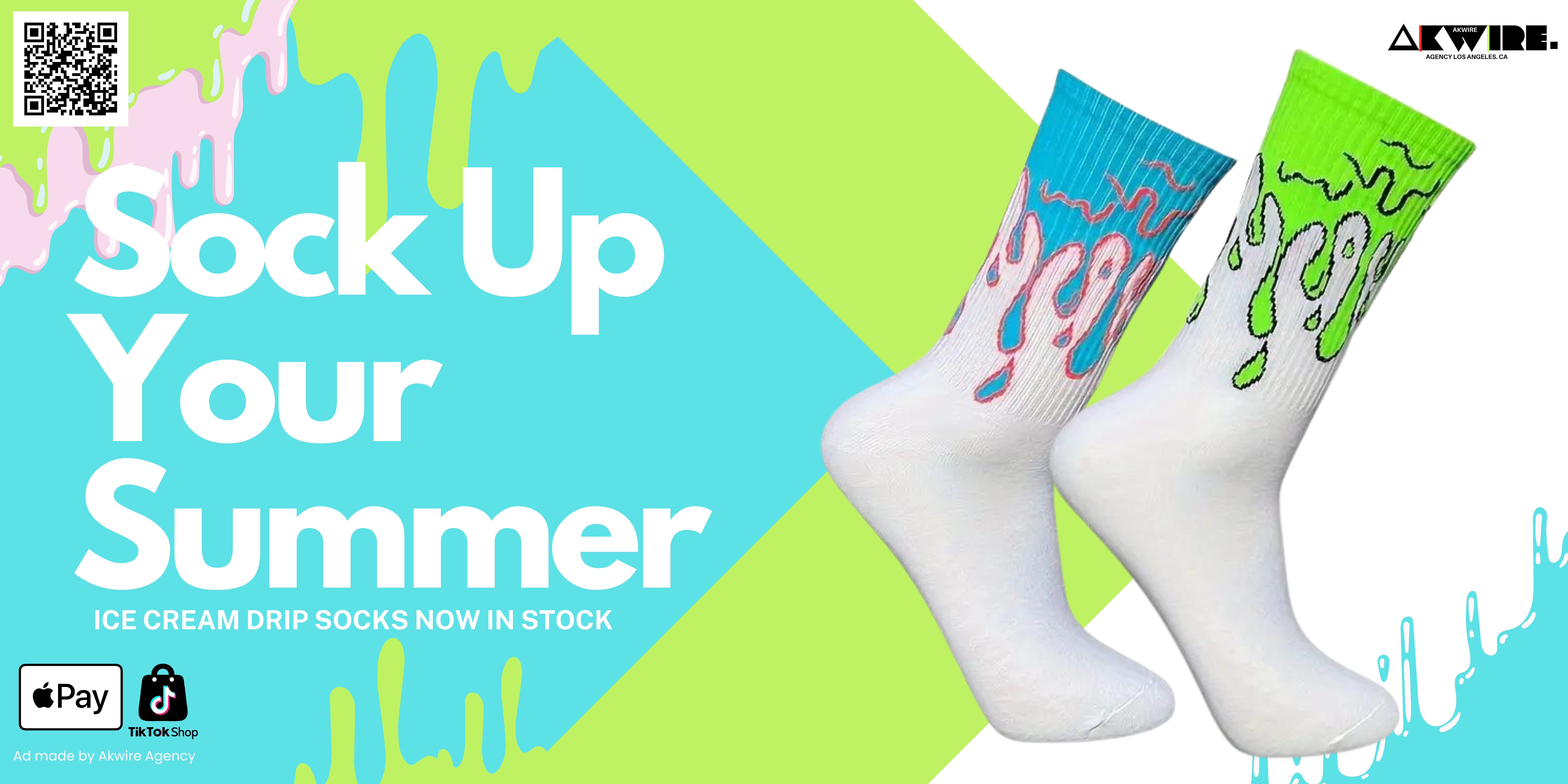 Ice Cream Drip Socks 