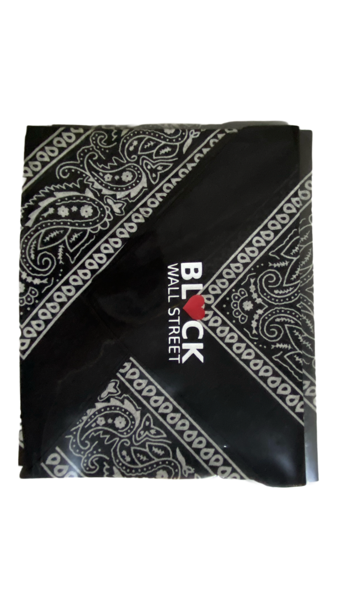 Heart Black Wall Street Bandanna 