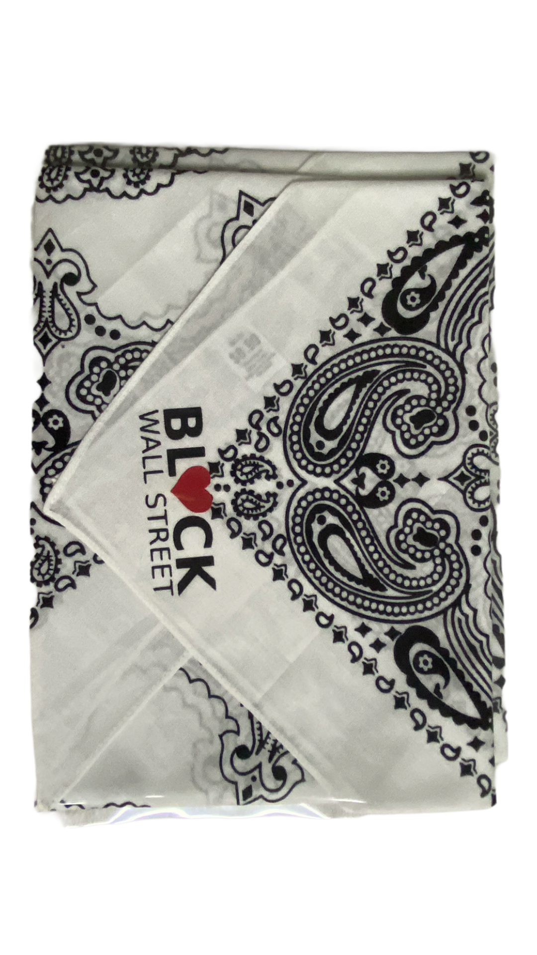 Heart Black Wall Street Bandanna 