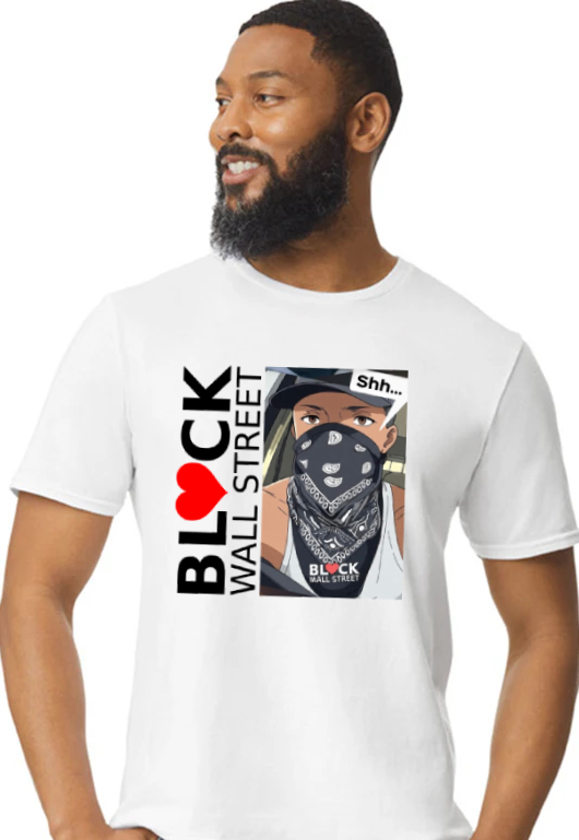 Heart Black Wall Street Anime edition t-shirt