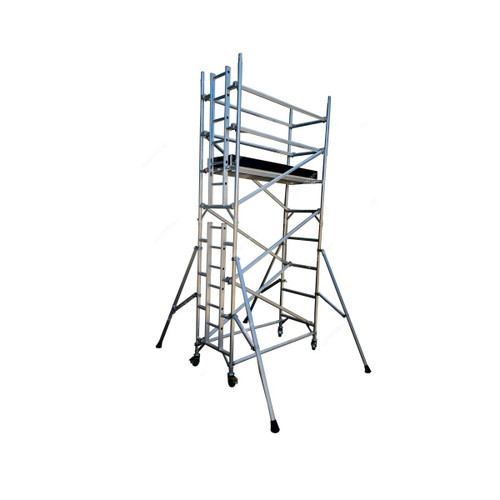 Aluminium scaffolding single width 4.2Mtrs