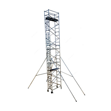 Single Width Scaffolding Tower, Aluminium, 11.2 Mtrs, 250 Kg