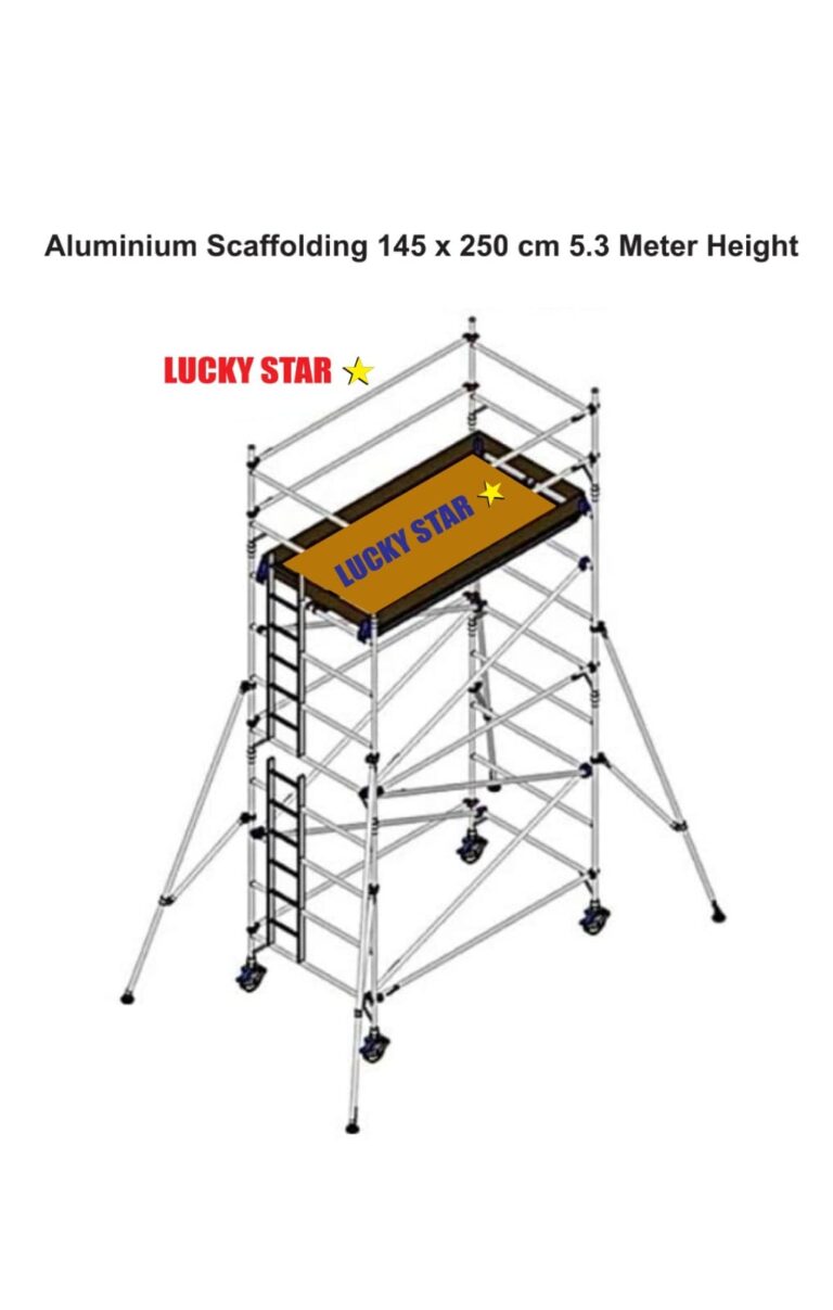 Aluminium Scaffolding Double Width 5.2 Mtrs