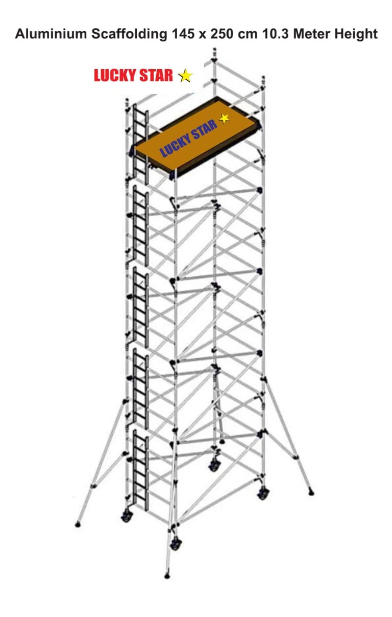 Aluminium Scaffolding Double Width 10.2 Mtrs