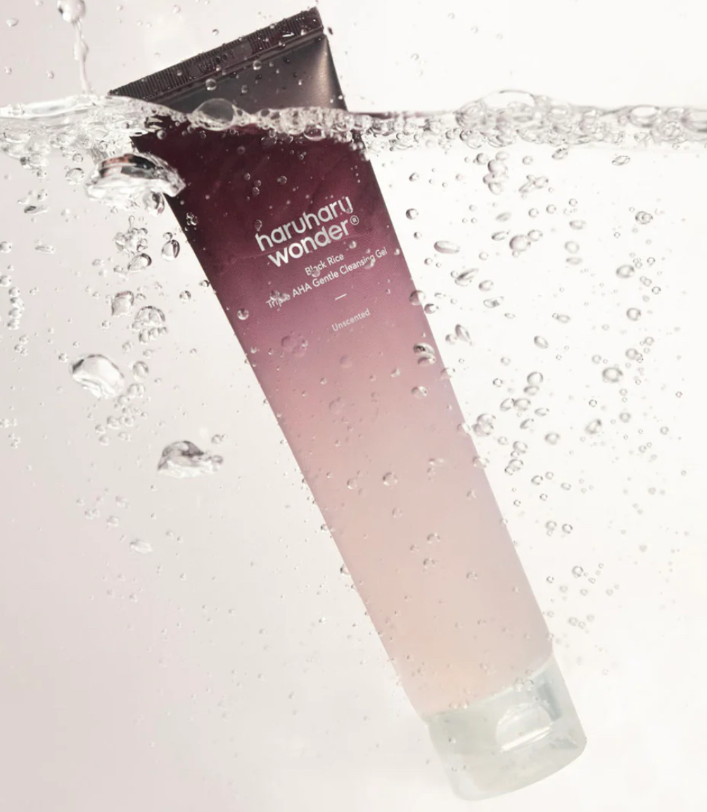 HARUHARU WONDER - Gel nettoyant doux triple AHA au riz noir