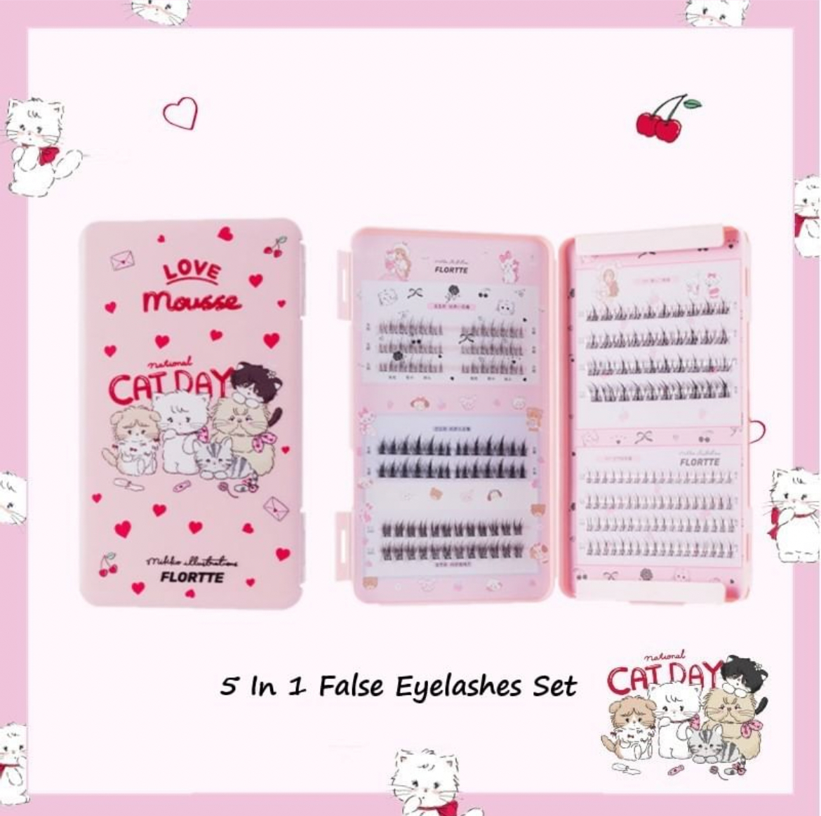 FLORTEE - Kit de faux cils