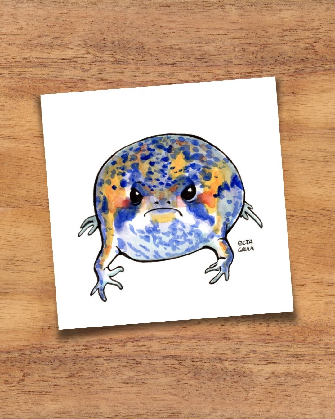 Froschkarte "Blaugust"