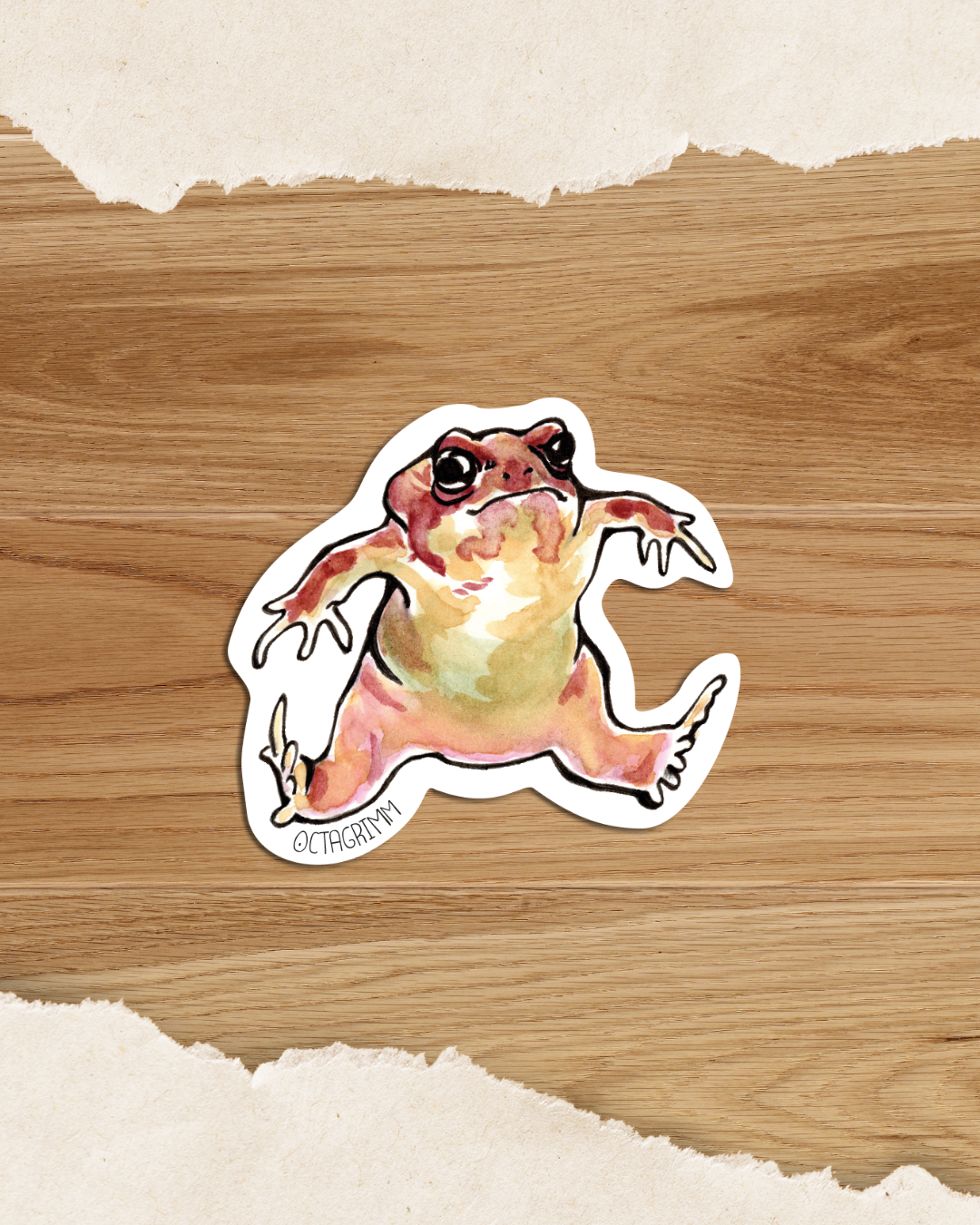 Froschsticker "Panikfried"